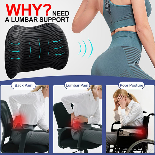 Memory foam lumbar support - memory,