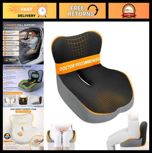 Car seat cushion with lumbar - seat,