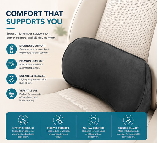 Memory foam lumbar support - memory,