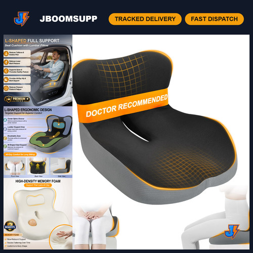 Car seat cushion with - seat, lumbar